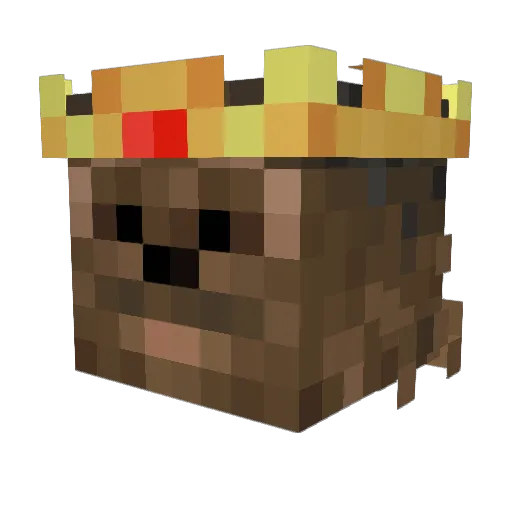 ReverseHonig Minecraft avatar head, 3D render
