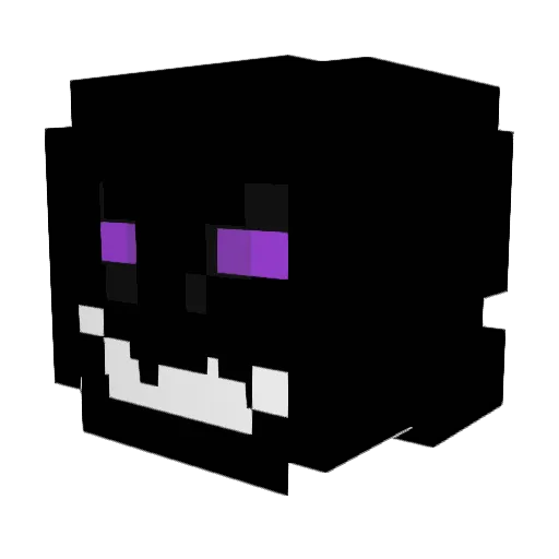 ReverseJPGJr Minecraft avatar head, 3D render