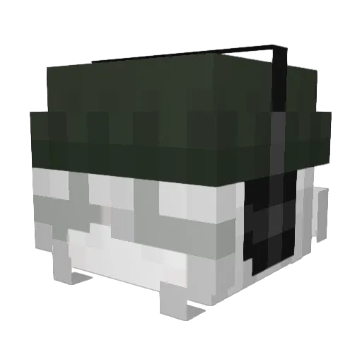 ReversedQuantum Minecraft avatar head, 3D render