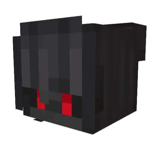 Reversed_YT Minecraft avatar head, 3D render