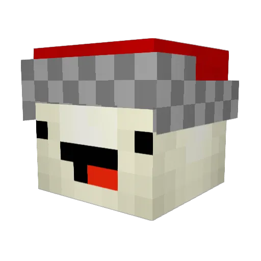 Reveste_ Minecraft avatar head, 3D render
