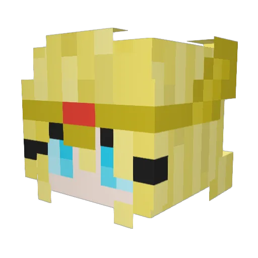 ReviaTethinRoch Minecraft avatar head, 3D render
