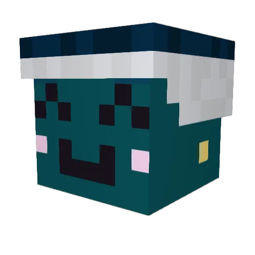 Reviel47 Minecraft avatar head, 3D render
