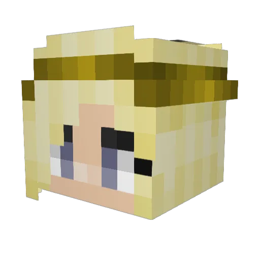 Reviize Minecraft avatar head, 3D render