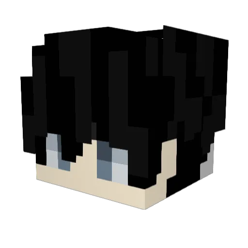 RevilRC Minecraft avatar head, 3D render