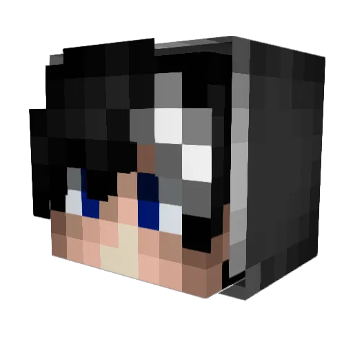 Revil_Boy Minecraft avatar head, 3D render