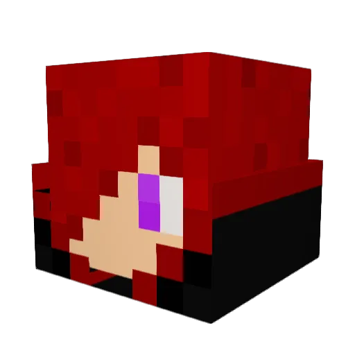 RevinLP Minecraft avatar head, 3D render