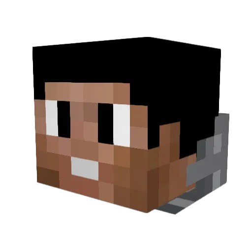 Revion24 Minecraft avatar head, 3D render