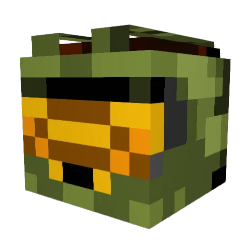 Revioz Minecraft avatar head, 3D render