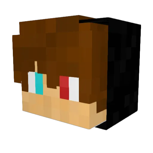 RevisHD Minecraft avatar head, 3D render