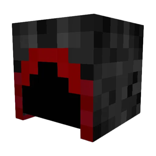 RevisedNightmare Minecraft avatar head, 3D render