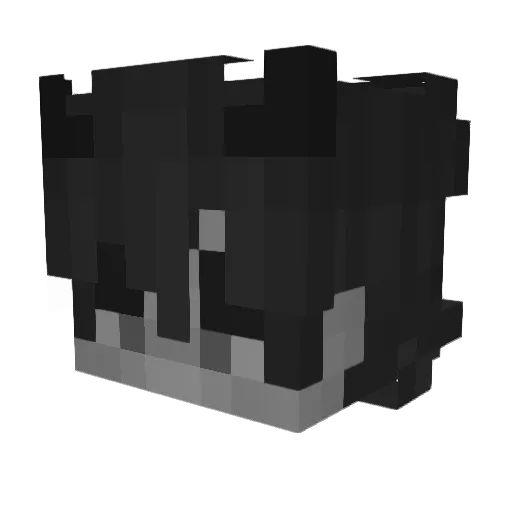 Revision_15 Minecraft avatar head, 3D render