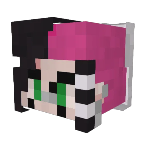 Revisnia Minecraft avatar head, 3D render