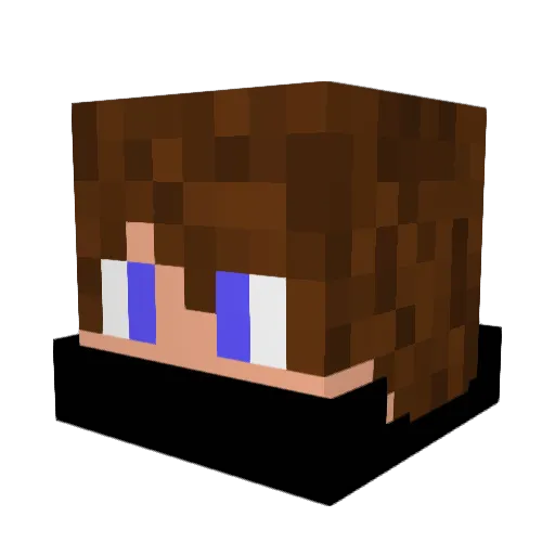 Reviug Minecraft avatar head, 3D render