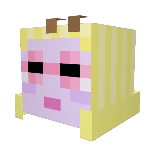 ReviveRevival Minecraft avatar head, 3D render