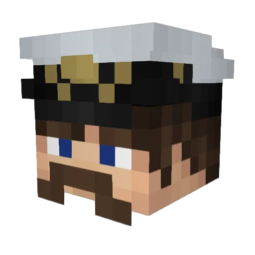 RevivedSquid163 Minecraft avatar head, 3D render