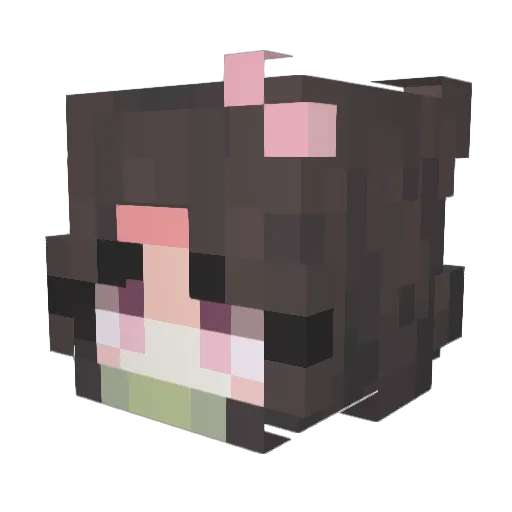 Revkkr Minecraft avatar head, 3D render