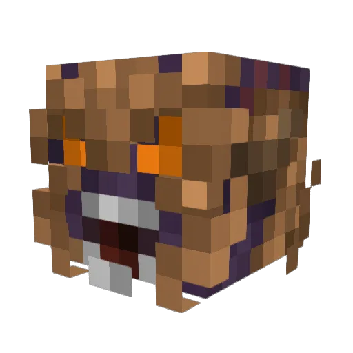 Revlathan Minecraft avatar head, 3D render