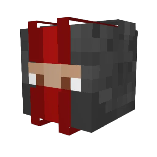 Revnn_ Minecraft avatar head, 3D render