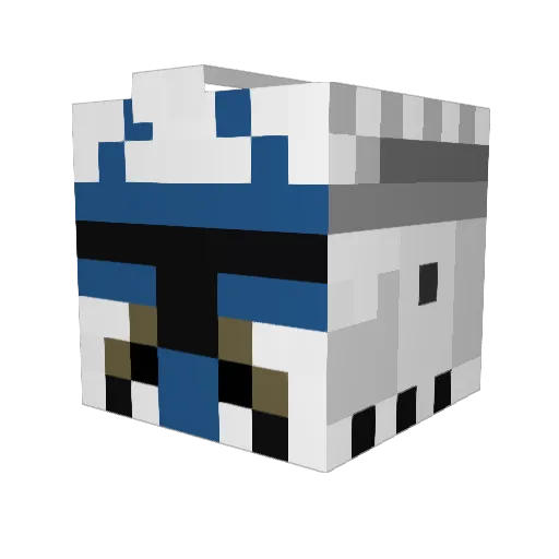 Revo425 Minecraft avatar head, 3D render