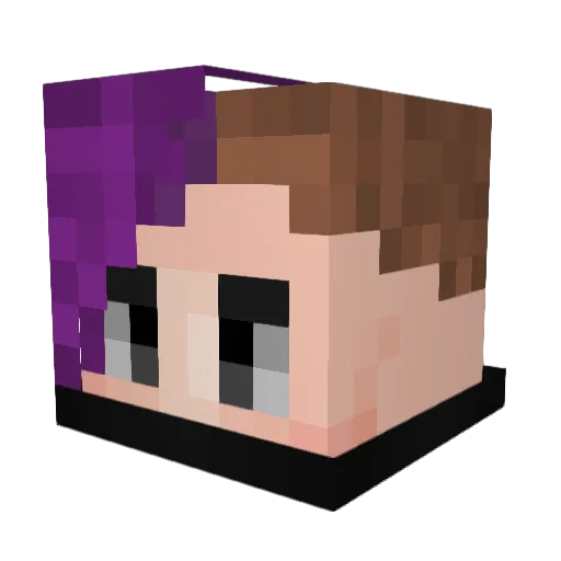 Revo_TM Minecraft avatar head, 3D render