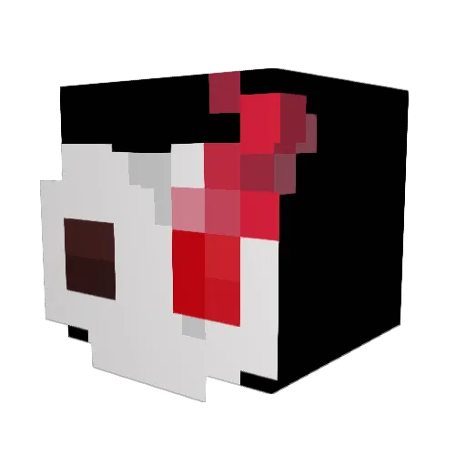 Revoar Minecraft avatar head, 3D render