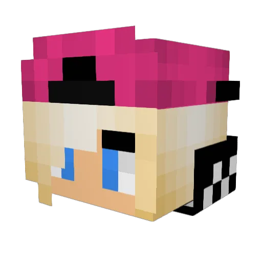 RevolutionPvP Minecraft avatar head, 3D render