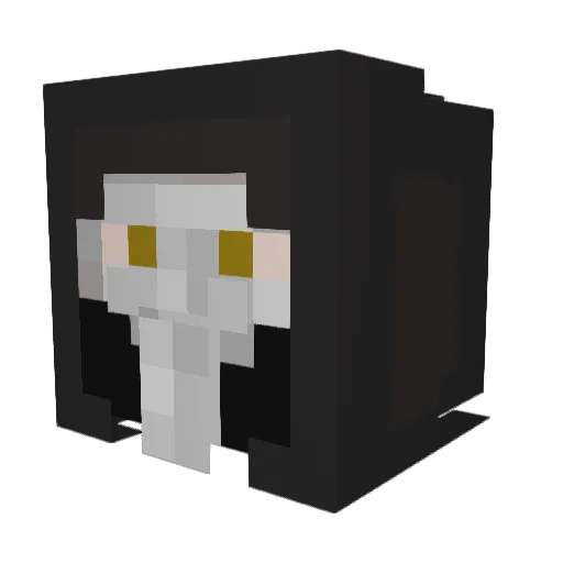 RevolverBobcat Minecraft avatar head, 3D render