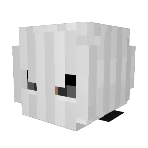 RevolverRikke Minecraft avatar head, 3D render