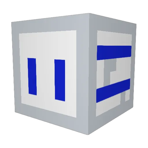 Revolvrar Minecraft avatar head, 3D render
