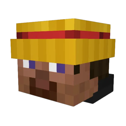 Revonex_ Minecraft avatar head, 3D render