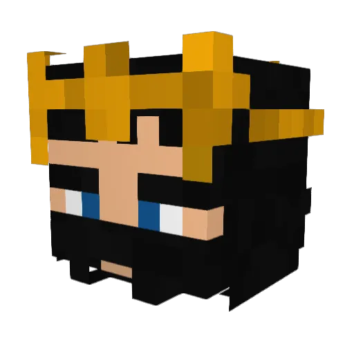 Revor95 Minecraft avatar head, 3D render