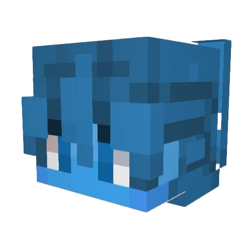 Revssio Minecraft avatar head, 3D render