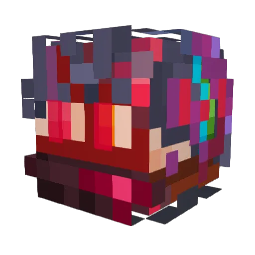 RewEmberwind Minecraft avatar head, 3D render