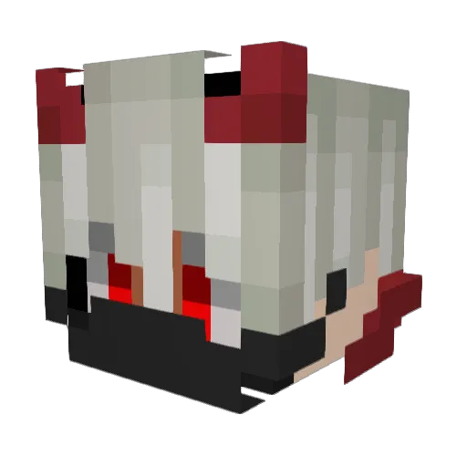 RewWing Minecraft avatar head, 3D render
