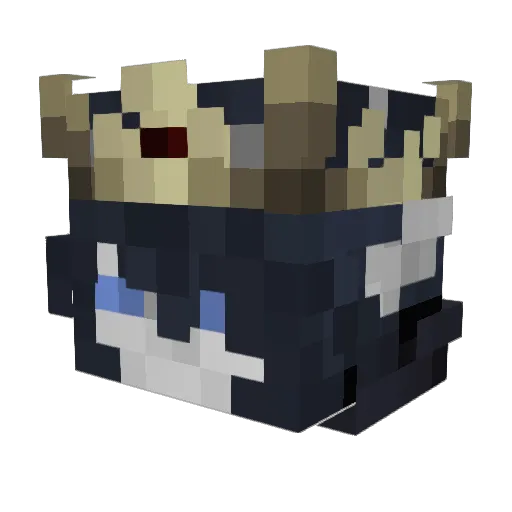Rewald Minecraft avatar head, 3D render