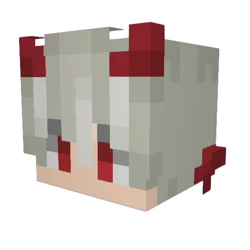 Rewaldt Minecraft avatar head, 3D render