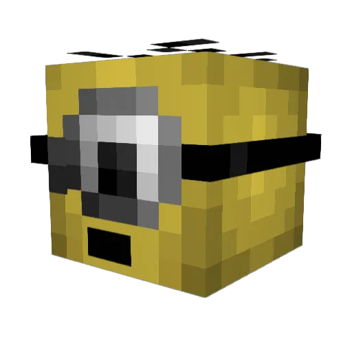 Rewardedpotato Minecraft avatar head, 3D render