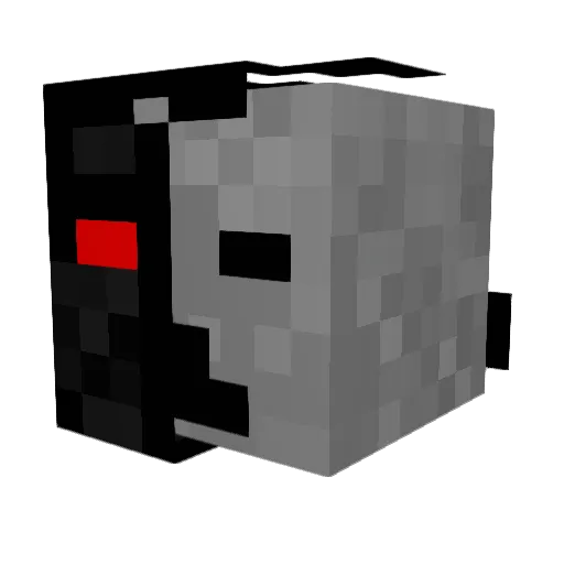 RewindUK Minecraft avatar head, 3D render
