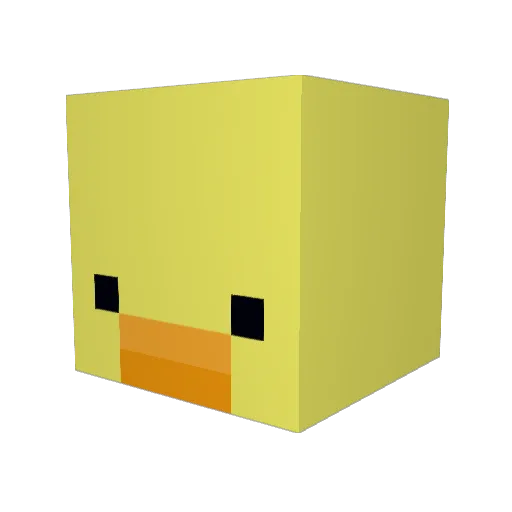 Rewindbox Minecraft avatar head, 3D render