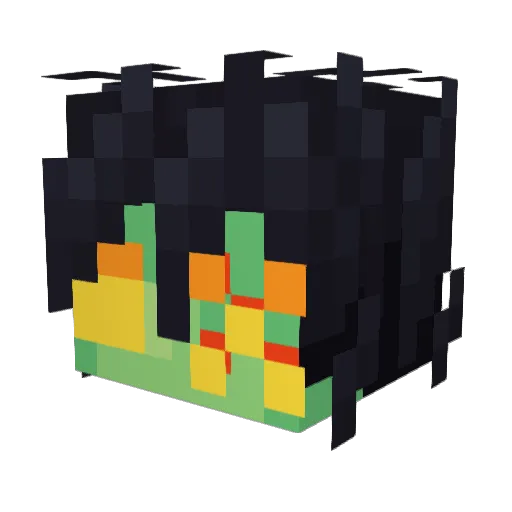 Rewired_Guts Minecraft avatar head, 3D render