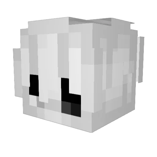 RewisLobby Minecraft avatar head, 3D render