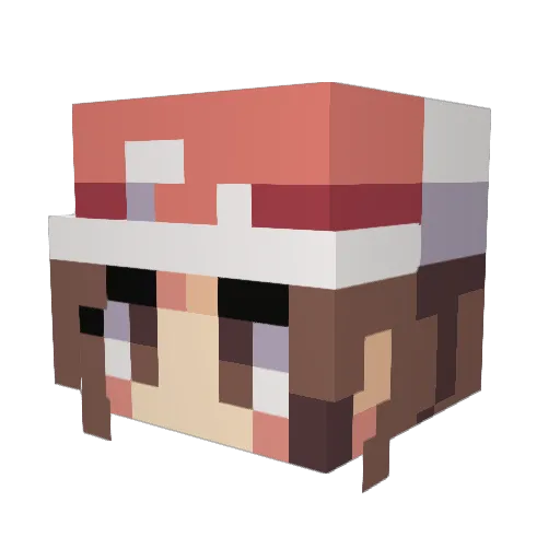 Rex0259 Minecraft avatar head, 3D render