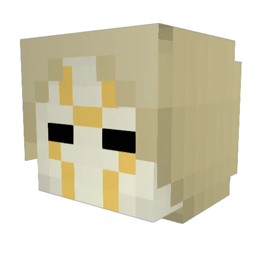 Rex536 Minecraft avatar head, 3D render