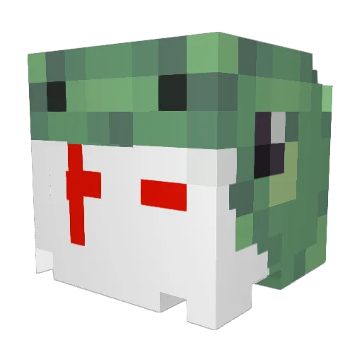 Rex695 Minecraft avatar head, 3D render