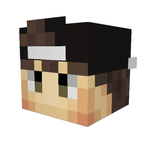RexAlistair Minecraft avatar head, 3D render