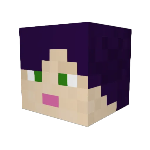 RexBarry Minecraft avatar head, 3D render