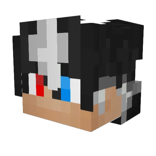 RexExtreme Minecraft avatar head, 3D render
