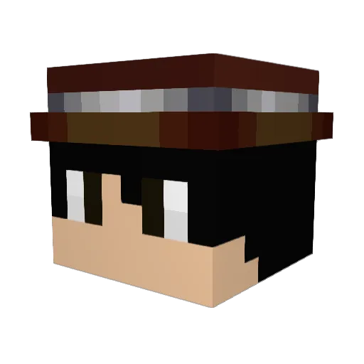 RexFX Minecraft avatar head, 3D render