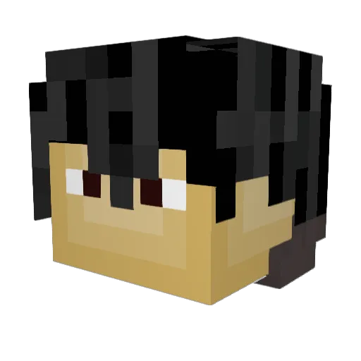 RexGaming935 Minecraft avatar head, 3D render